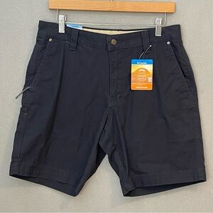 Columbia Flex ROC Shorts Men 30 Navy Blue Omni-Shade NWT